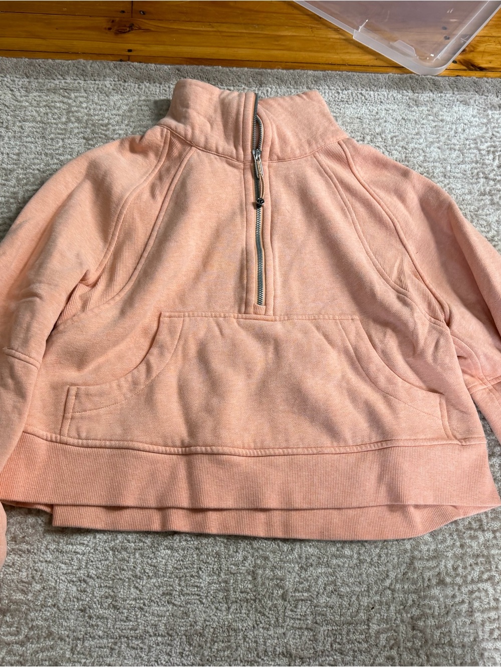lululemon athletica Peach Half-Zip Pullover